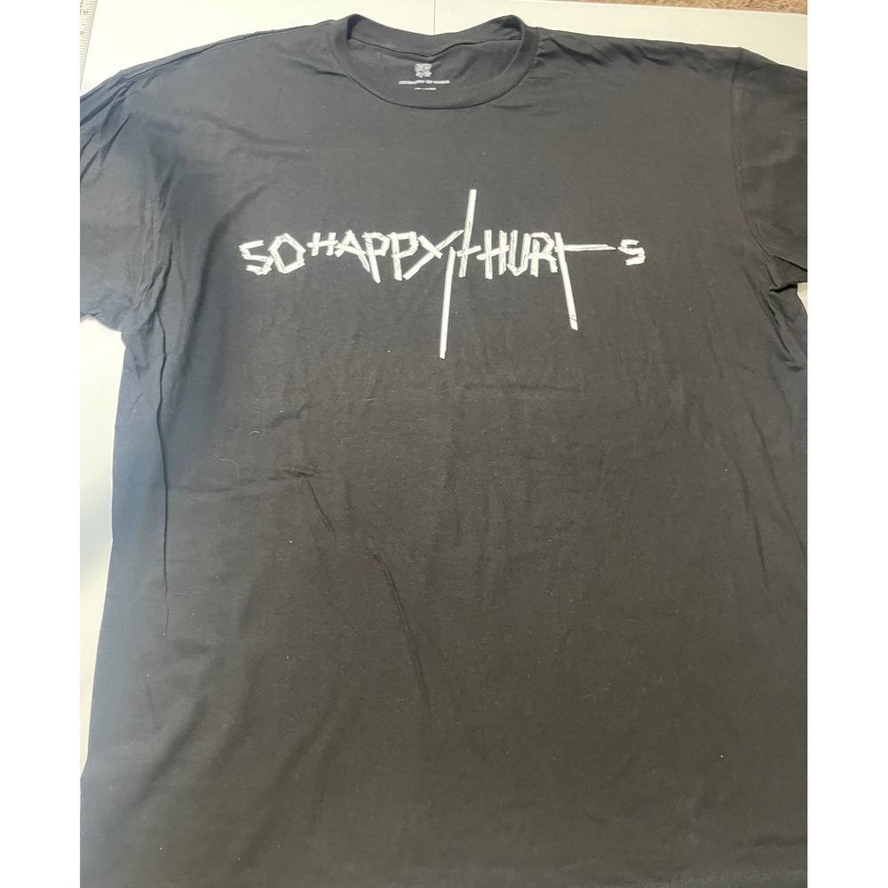 Bryan Adams So Happy It Hurts 2023 Tour T-Shirt Mens XXL Black Ceremony of Roses